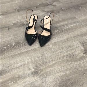 Patten leather Kitten Heels